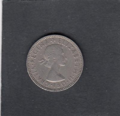 Beschrijving: 1 Shilling ELIZABETH II